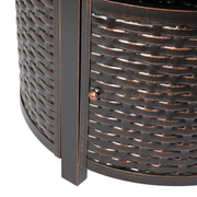 Well Traveled Living Florence Woven Aluminum Propane Fire Pit | GW STORE