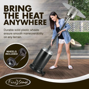 Well Traveled Living Onyx & Stainless Steel Finish Patio Heater | GW STORE