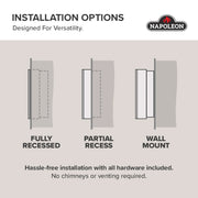 Napoleon Entice™ 60 Wall-Hanging Electric Fireplace | GW STORE