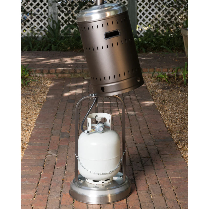 Well Traveled Living Ash & Stainless Steel Finish Propane Gas Patio Heater | GW STORE