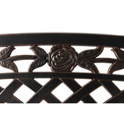 Well Traveled Living Scarlet Aluminum Patio Bench in Antique Bronze | GW STORE