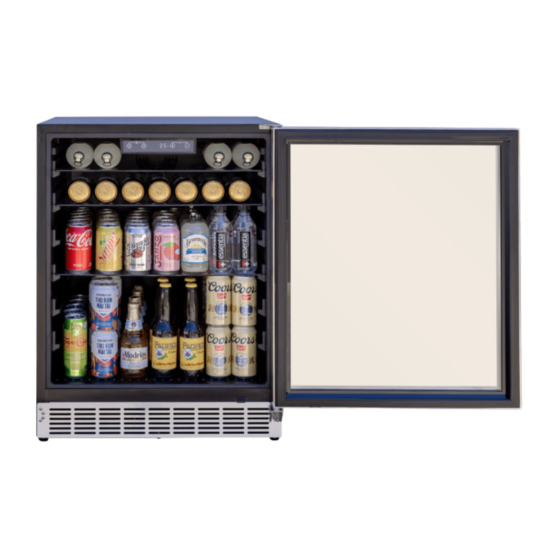 Summerset 24-Inch 5 Cu. Outdoor Compact Refrigerator w/ Glass Door | GW STORE