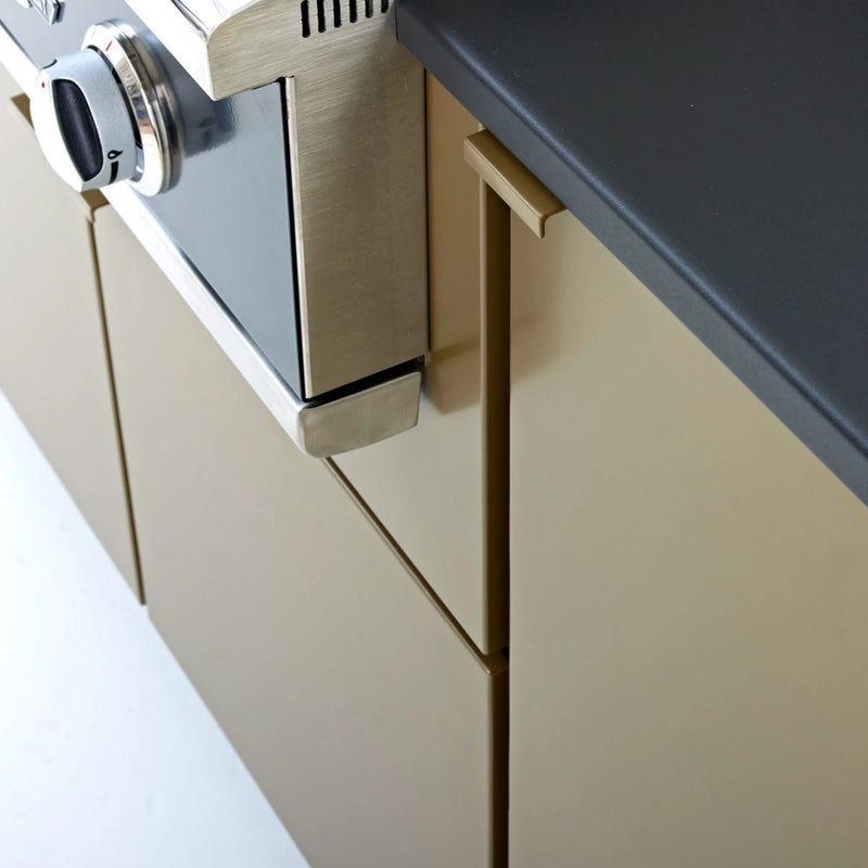 Challenger Designs Cascade 82.5-Inch Powder Coated Aluminum Kitchen Island for 32 Inch Grill | GW STORE