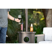 Well Traveled Living Mocha Finish Patio Heater w/ Table | GW STORE