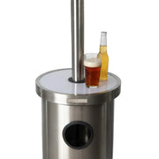 Well Traveled Living Stainless Steel Patio Heater w/ Led Table | GW STORE