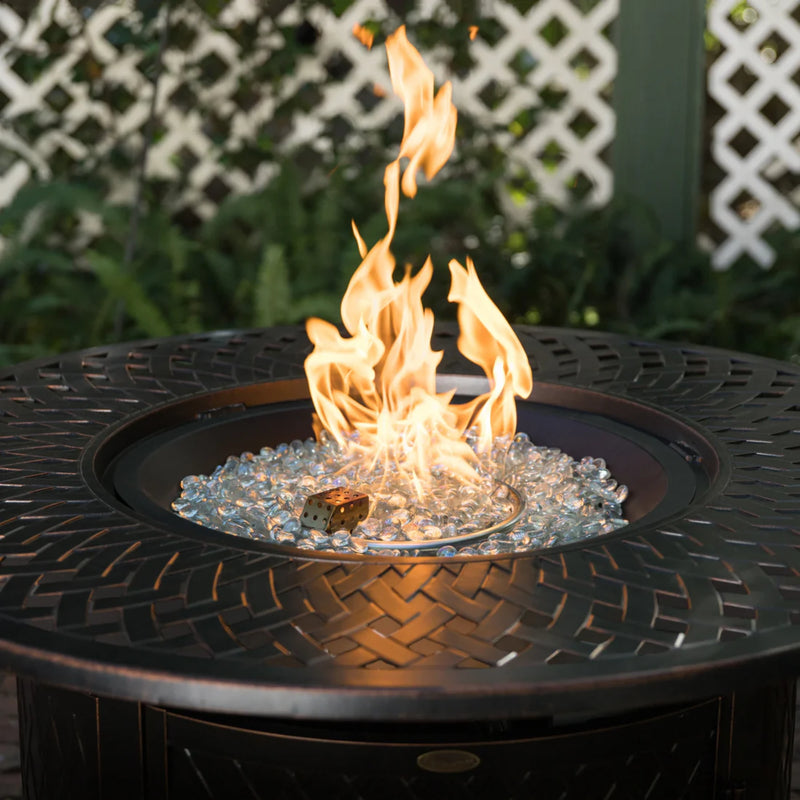 Well Traveled Living Verona Aluminum Round Propane Fire Pit | GW STORE