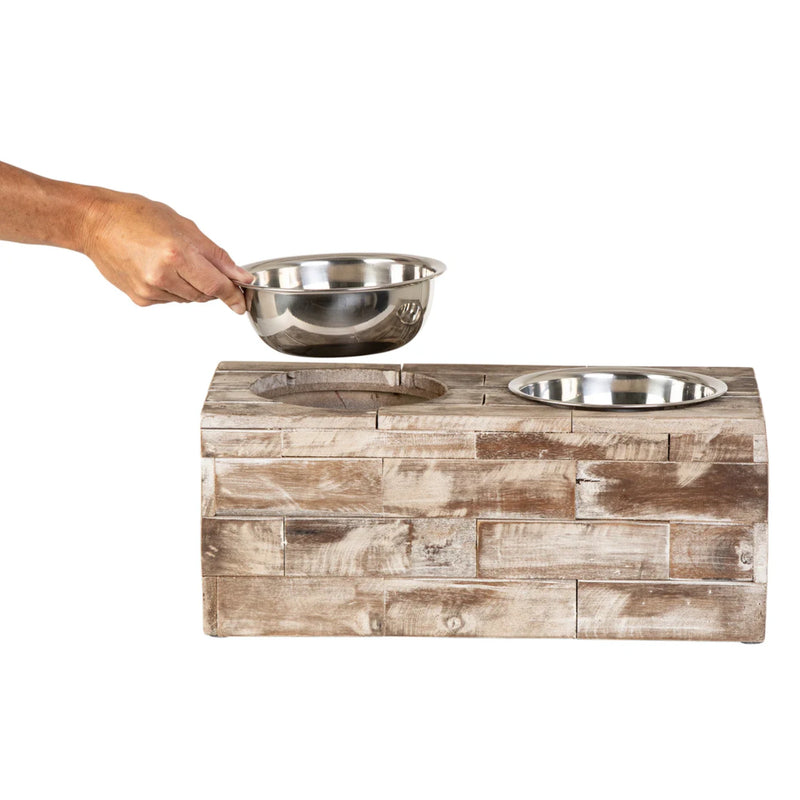 Huntley Pet Berjen Large Double Feeder | GW STORE