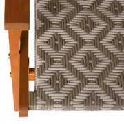 Well Traveled Living Vega Natural Stain Outdoor Chair in Diamond-Weave Wicker | GW STORE