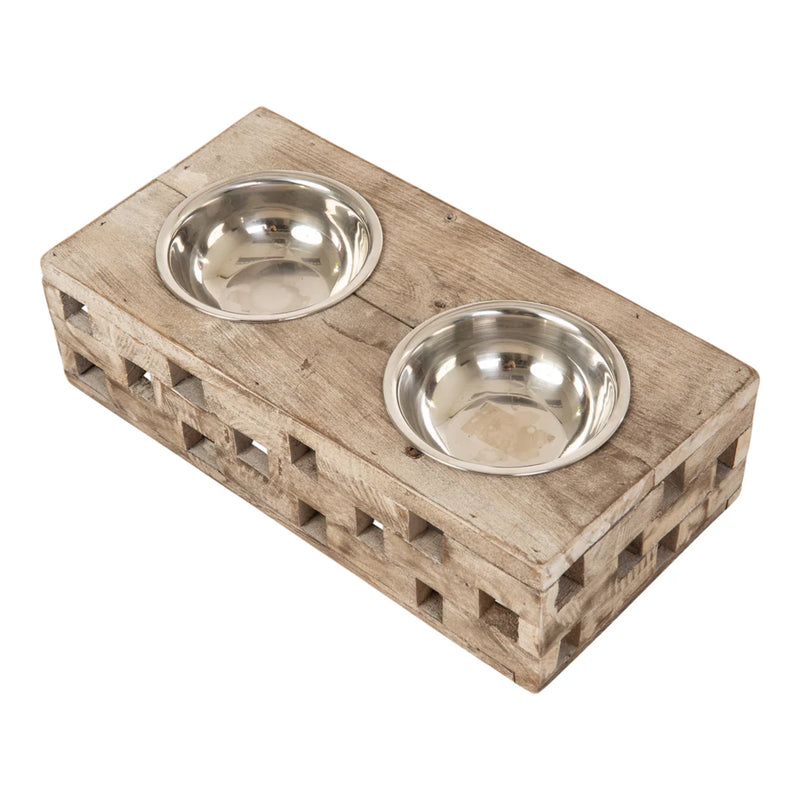 Huntley Pet Berjen Block Small Double Feeder | GW STORE