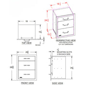 Bull 58120 21-Inch Stainless Steel Triple Access Drawer W/ Reveal | Buy at GW STORE
