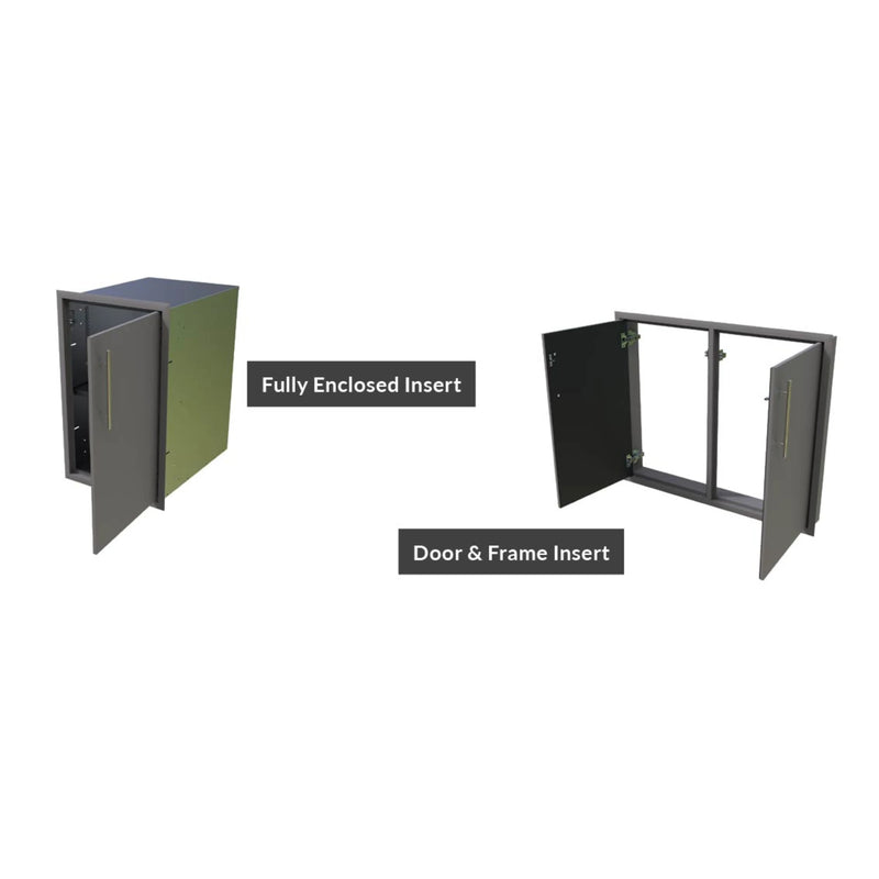 Challenger Designs Canyon Ribbed Shaker Style 36-Inch Under Grill Cabinet (Door & Frame Only) | GW STORE