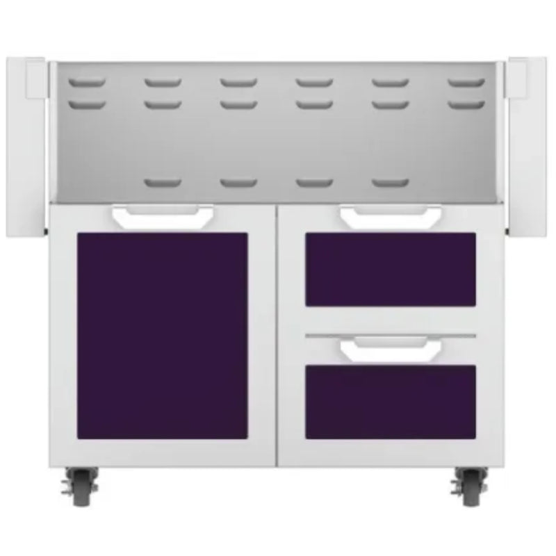 Hestan GCR36 36-Inch Grill Cart with Double Drawers & Soft-Close Door