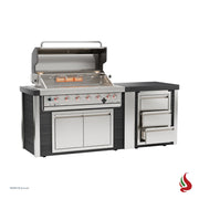 Mont Alpi MA805-EB Artwood Elite Series 6-Burner Outdoor Kitchen with Drawers | GW STORE