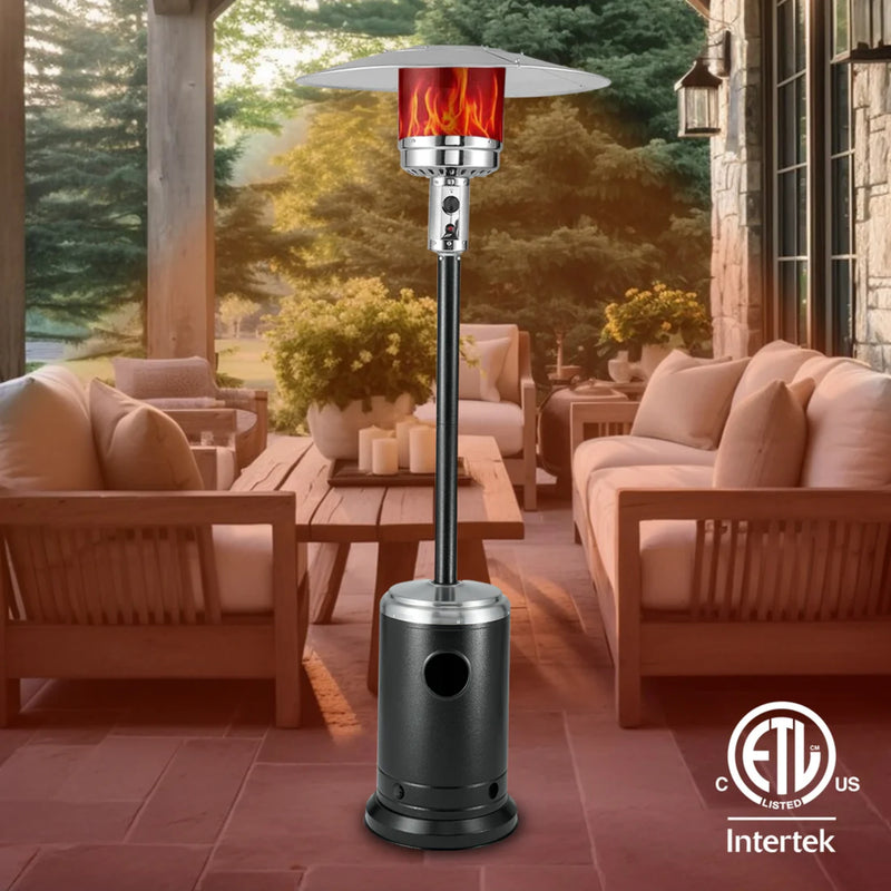 Well Traveled Living Onyx & Stainless Steel Finish Patio Heater | GW STORE