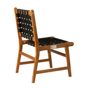 Well Traveled Living Sava Dining Side Chair in Black Webbing | GW STORE
