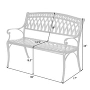 Well Traveled Living Simone Cast Aluminum Bench | GW STORE