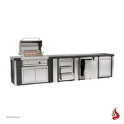 Mont Alpi MA400-EABC Artwood Elite Series 4-Burner Outdoor Kitchen with Storage, Drawers and Trash | GW STORE
