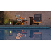 Well Traveled Living Vega Natural Stain Outdoor Chair in Gray Cording | GW STORE