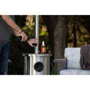 Well Traveled Living Stainless Steel Patio Heater w/ Table | GW STORE