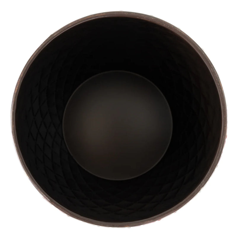 Well Traveled Living Bronze Finish Braga Metal Stool-Table-Container | GW STORE