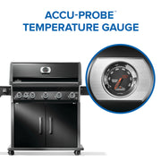 Napoleon Rogue PRO 625 SIB Black Freestanding Gas Grill w/ Infrared Side Burner | GW STORE