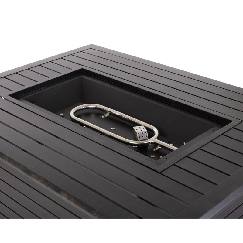 Well Traveled Living Longmont Aluminum Rectangular Propane Fire Pit | GW STORE