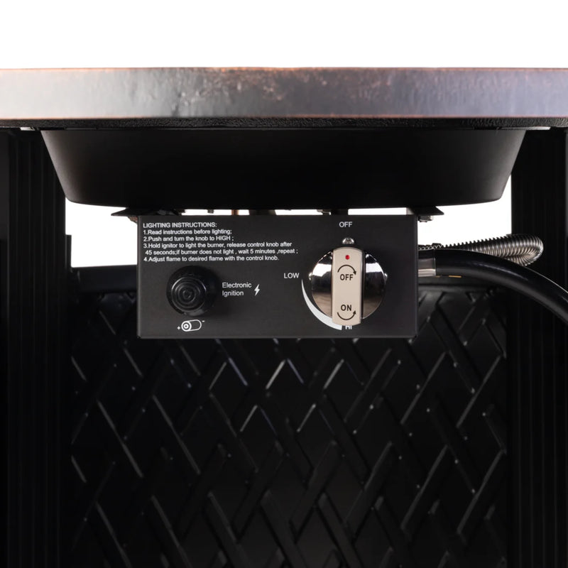 Well Traveled Living Wagner Aluminum Round Propane Fire Pit | GW STORE