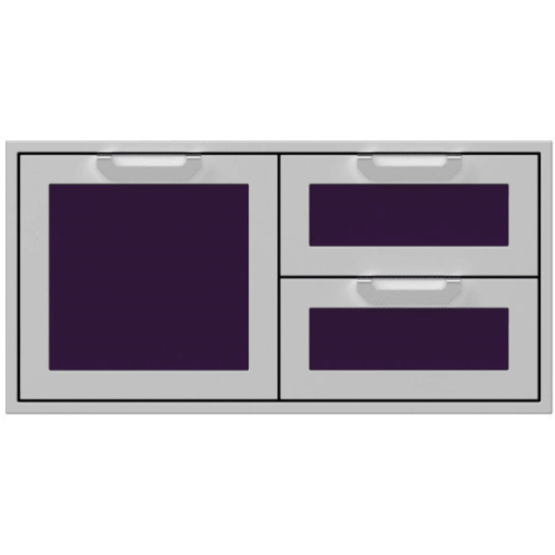 Hestan 42" Double Drawer & Storage Door Combo Recessed Marquise Acc | GW STORE