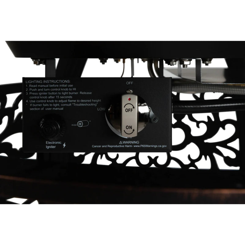 Well Traveled Living Toulon Oval Aluminum Propane Fire Pit | GW STORE