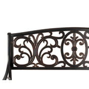 Well Traveled Living Decatur Aluminum Patio Bench in Antique Bronze | GW STORE