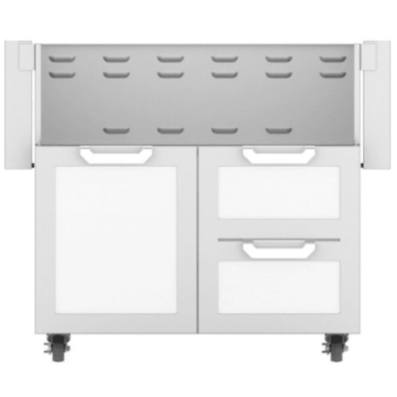 Hestan GCR36 36-Inch Grill Cart with Double Drawers & Soft-Close Door