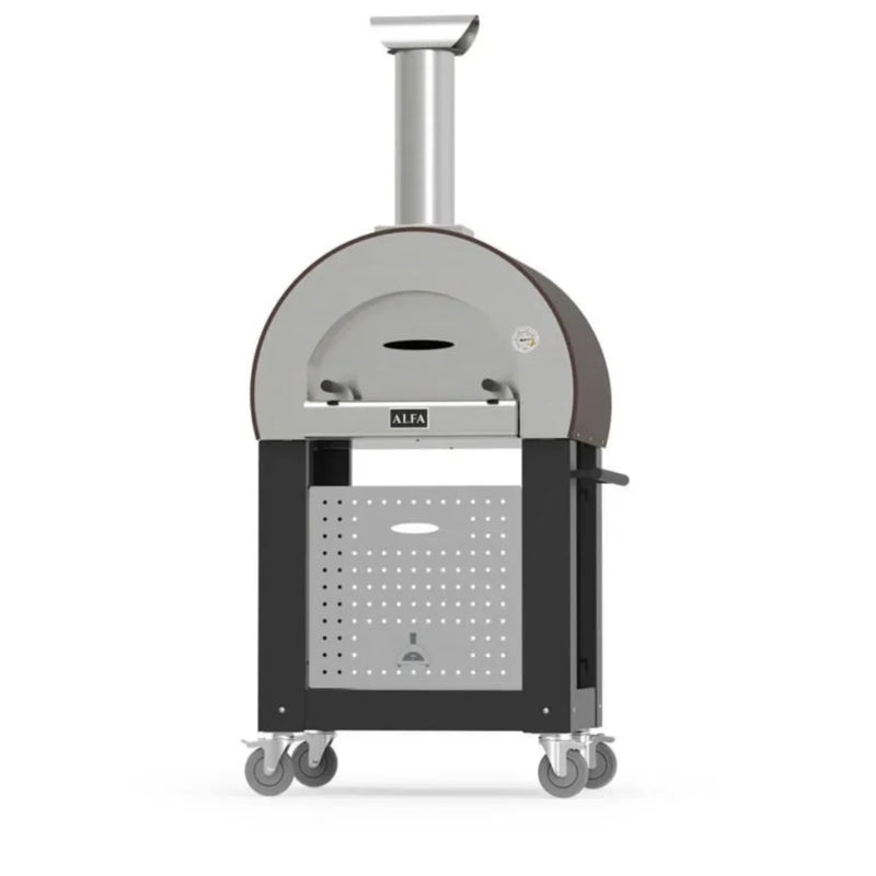 Alfa Nano Wood Fired Outdoor Pizza Oven w/ Silver Black Base (Showroom Display)