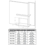 Modern Flames Orion 30 Inch Traditional Virtual Electric Fireplace | GW STORE