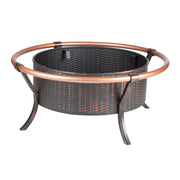 Well Traveled Living Copper Rail Fire Pit | GW STORE