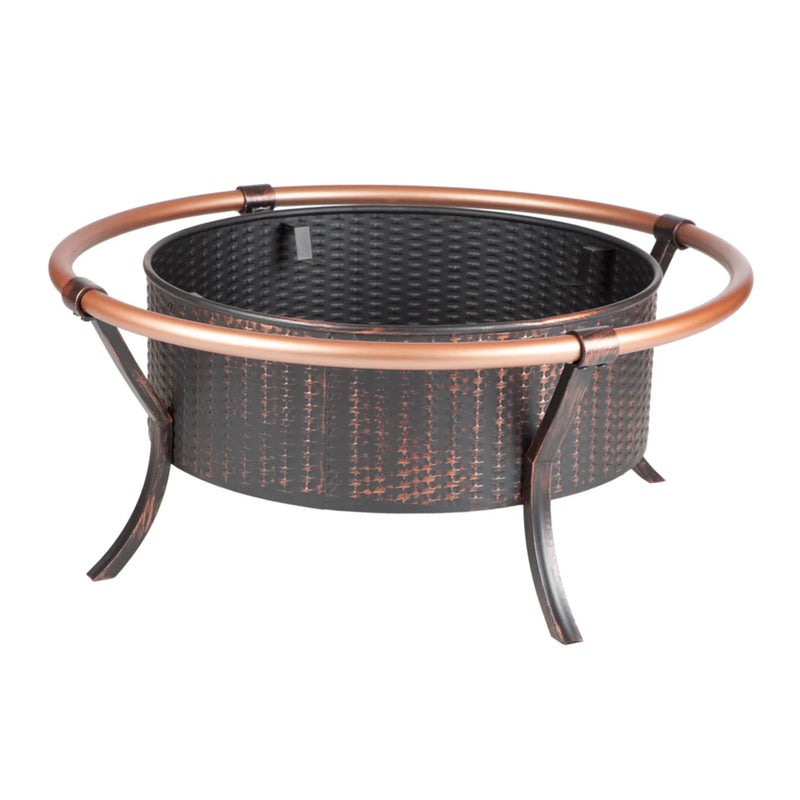 Well Traveled Living Copper Rail Fire Pit | GW STORE