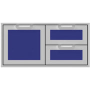 Hestan 42" Double Drawer & Storage Door Combo Recessed Marquise Acc | GW STORE