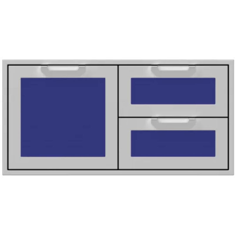 Hestan 42" Double Drawer & Storage Door Combo Recessed Marquise Acc | GW STORE