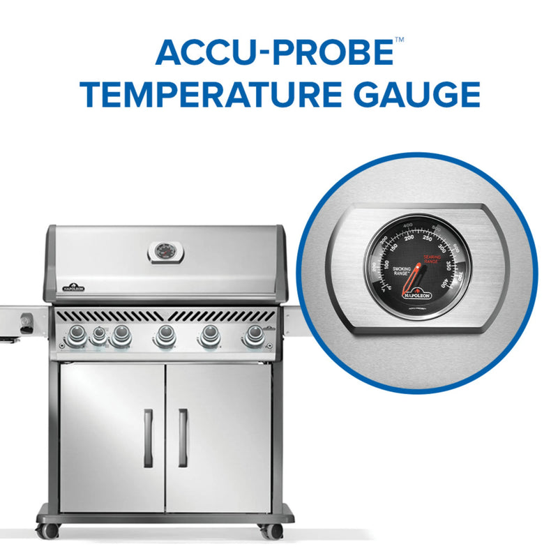 Napoleon Rogue PRO 625 SIB Freestanding Gas Grill w/ Infrared Side Burner | GW STORE