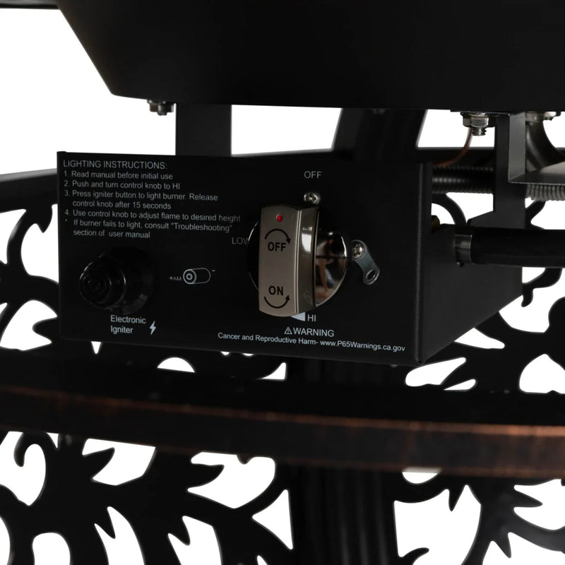 Well Traveled Living Toulon Oval Aluminum Propane Fire Pit | GW STORE