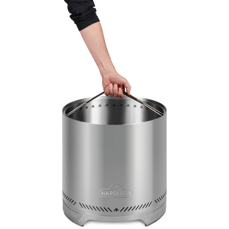 Napoleon Timberwolf 22-Inch Stainless Steel Smokeless Fire Pit | GW STORE