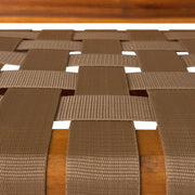 Well Traveled Living Sava Folding Chair in Brown Webbing | GW STORE