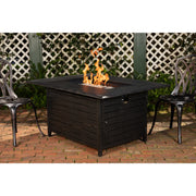 Well Traveled Living Longmont Aluminum Rectangular Propane Fire Pit | GW STORE