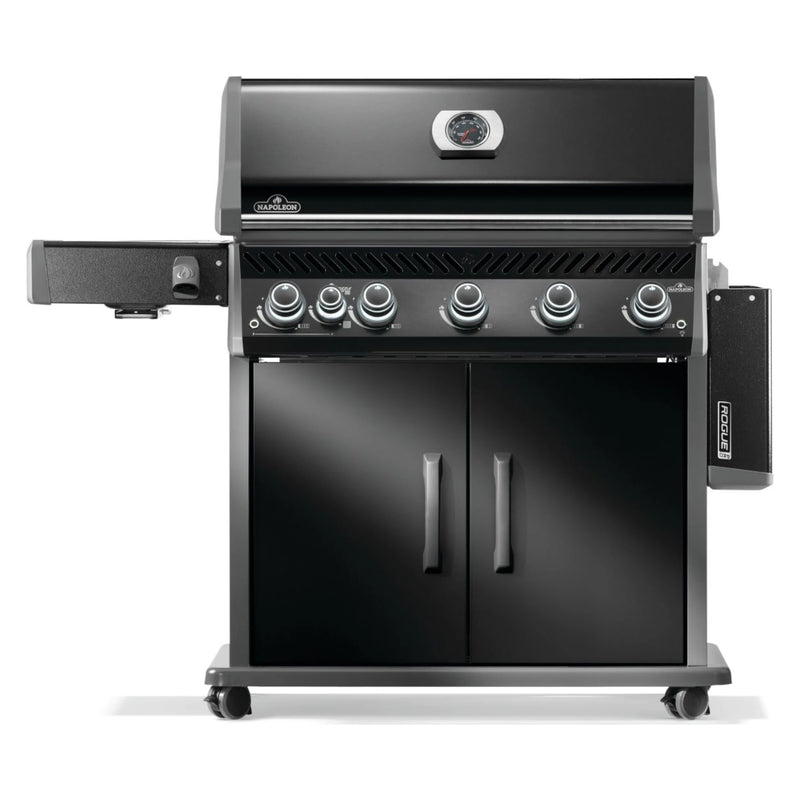 Napoleon Rogue PRO 625 SIB Black Freestanding Gas Grill w/ Infrared Side Burner | GW STORE