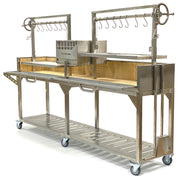 Tagwood BBQ04SS BBQ Double Argentine Santa Maria Freestanding Charcoal Grill | GW STORE