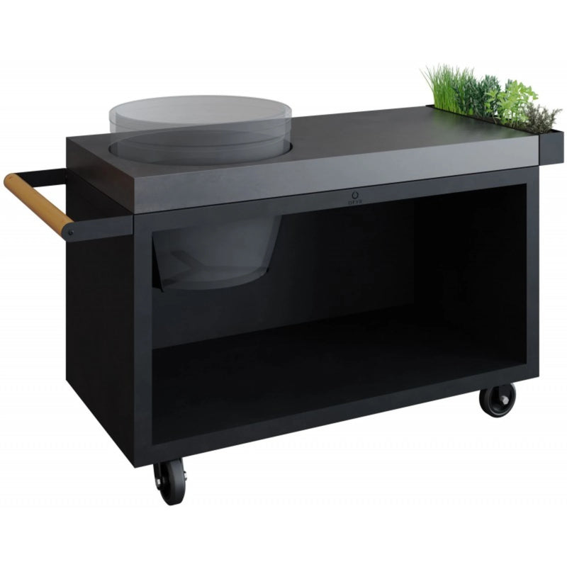 Bastard Urban Large Solo with OFYR Kamado Table Black 135 PRO Concrete | GW STORE