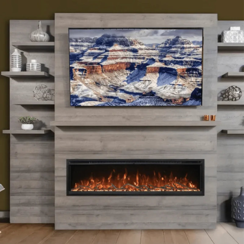Modern Flames Coastal Sand Allwood Fireplace Wall System