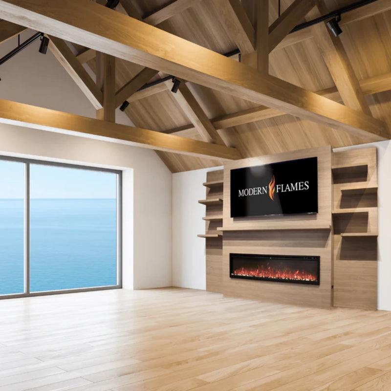 Modern Flames Coastal Sand Allwood Fireplace Wall System