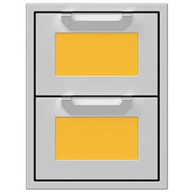 Hestan 16" Double Storage Drawer Recessed Marquise Accented Panels | GW STORE