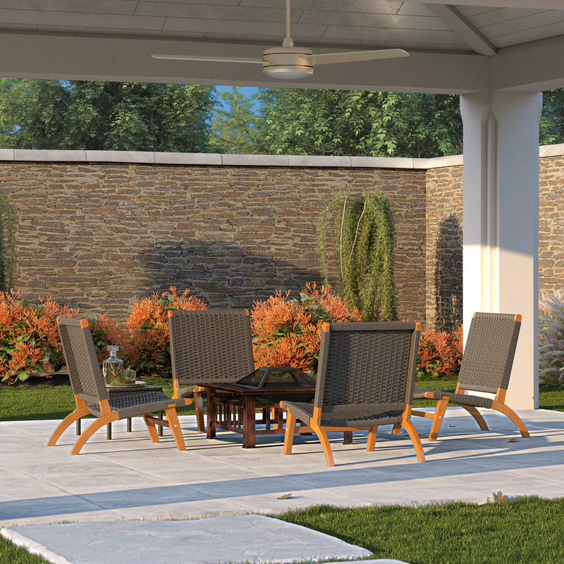 Well Traveled Living Foxdale Square Wood-Burning Fire Pit | GW STORE