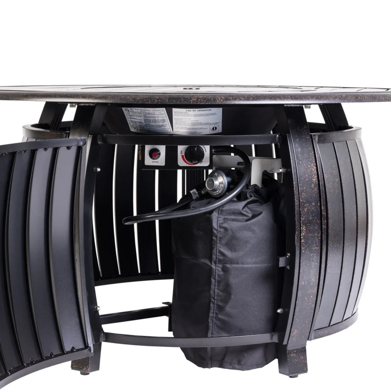 Well Traveled Living Grand Cooper Aluminum Round Propane Fire Pit | GW STORE